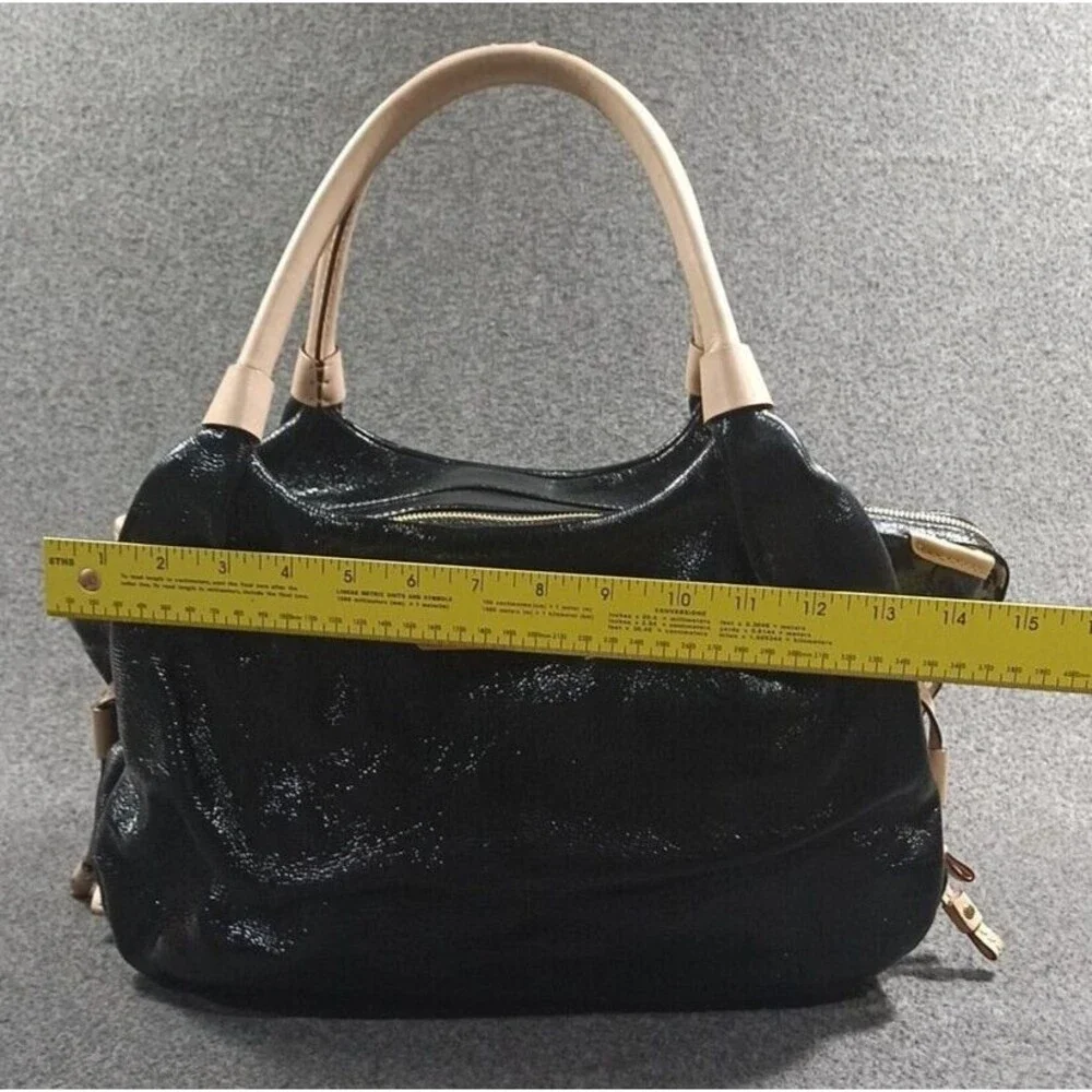 Kate Spade New York Crinkle Black Patent Leather Shoulder Bag Purse